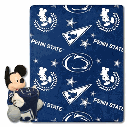 NCAA Penn State Pennant Mickey Hugger Pillow & Silk Touch Throw Set