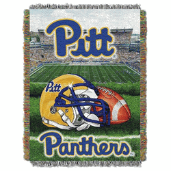NCAA Pittsburgh Homefield Advantage Woven Tapestry Throw Blanket 48x60 Inches