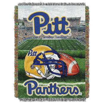 NCAA Pittsburgh Homefield Advantage Woven Tapestry Throw Blanket 48x60 Inches