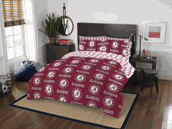 NCAA Rotary Alabama 7 PC Full Bed In Bag Set
