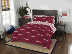 NCAA Rotary Arkansas 7 PC Full Bed In Bag Set