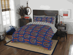NCAA Rotary Florida Gators 7 PC Full Bed In Bag Set