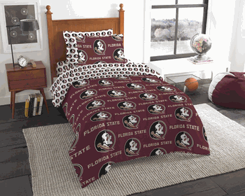 NCAA Rotary Florida State 5 PC Twin Bed In Bag Set
