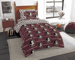 NCAA Rotary Florida State Seminoles 5 PC Twin Bed In Bag Set