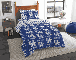 NCAA Rotary Kentucky Wildcats 5 PC Twin Bed In Bag Set