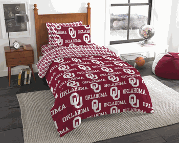 NCAA Rotary Oklahoma 5 PC Twin Bed In Bag Set