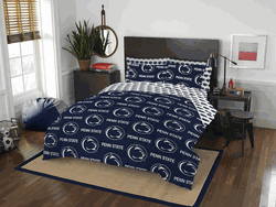 NCAA Rotary Penn State 7 PC Full Bed In Bag Set