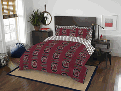 NCAA Rotary South Carolina 7 PC Queen Bed In Bag Set