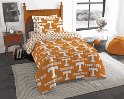 NCAA Rotary Tennessee Volunteers 5 PC Twin Bed In Bag Set