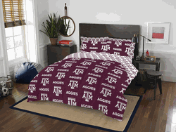 NCAA Rotary Texas A&amp;M 7 PC Queen Bed In Bag Set