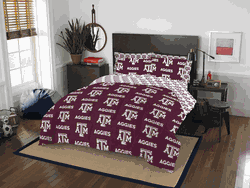 NCAA Rotary Texas A&M Aggies 7 PC Full Bed In Bag Set