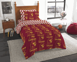 NCAA Rotary USC 5 PC Twin Bed In Bag Set