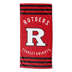 NCAA Rutgers Stripes Beach Towel 30x60 Inches