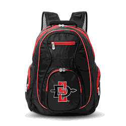 NCAA San Diego State Aztecs 19" Premium Laptop Backpack with Colored Trim