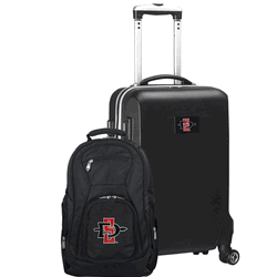 NCAA San Diego State Aztecs Deluxe 2-Piece Backpack & Carry-On Set
