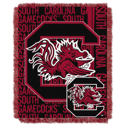 NCAA South Carolina Gamecocks Double Play Jacquard Throw