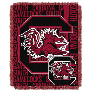 NCAA South Carolina Gamecocks Double Play Jacquard Throw