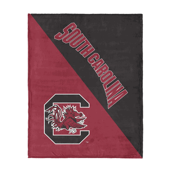 NCAA South Carolina Gamecocks Halftone Silk Touch Throw Blanket 46�60 inches