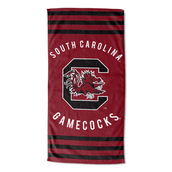 NCAA South Carolina Gamecocks Stripes Beach Towel