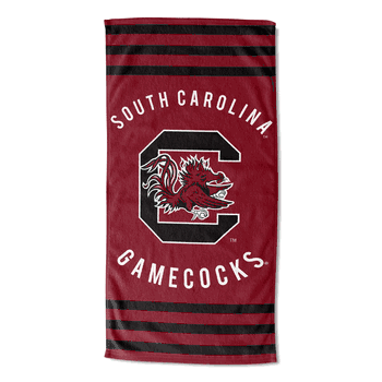 NCAA South Carolina Gamecocks Stripes Beach Towel