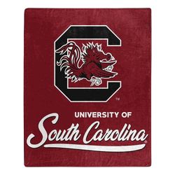 NCAA South Carolina Signature Raschel Throw Blanket 50x60 Inches