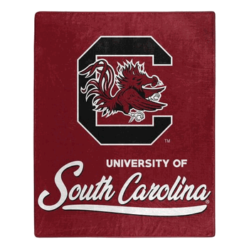 NCAA South Carolina Signature Raschel Throw Blanket 50x60 Inches