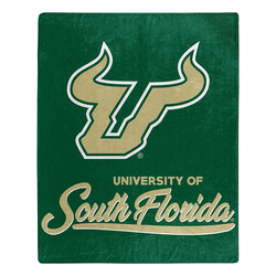 NCAA South Florida Signature Raschel Throw Blanket 50x60 Inches