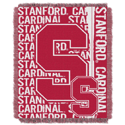 NCAA Stanford Cardinal Double Play Jacquard Throw