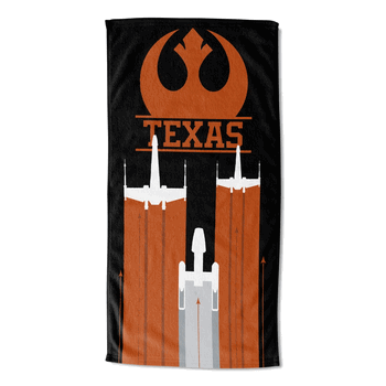 NCAA Star Wars Cobranding Battletime Texas Beach Towel