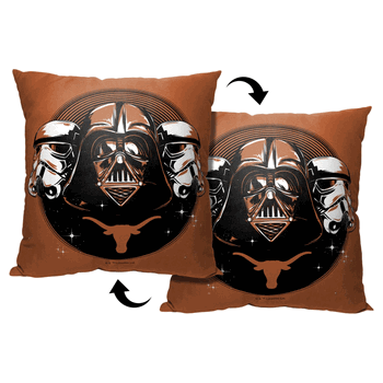 NCAA Star Wars Cobranding Recruit Texas Throw Pillow