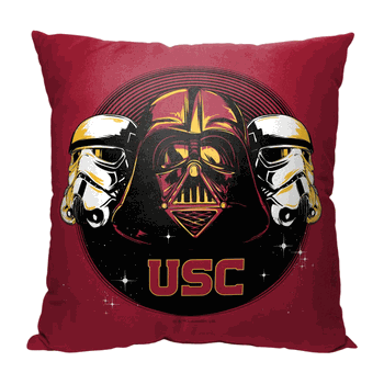 NCAA Star Wars Cobranding Recruit USC Throw Pillow
