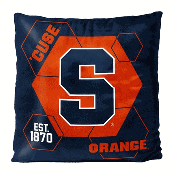 NCAA Syracuse Connector Velvet Reverse Pillow 16x16 Inches