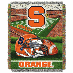 NCAA Syracuse Homefield Advantage Woven Tapestry Throw Blanket 48x60 Inches