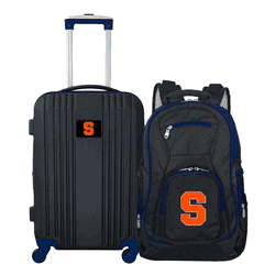 NCAA Syracuse Orange Premium 2-Piece Backpack & Carry-On Set