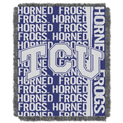NCAA TCU Horned Frogs Double Play Jacquard Throw