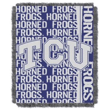 NCAA TCU Horned Frogs Double Play Jacquard Throw