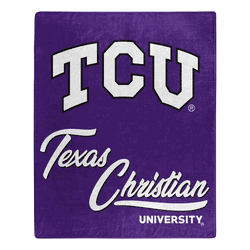 NCAA TCU Horned Frogs Signature Raschel Throw