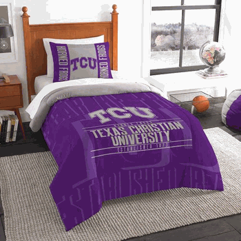NCAA TCU Modern Take Twin Comforter Set