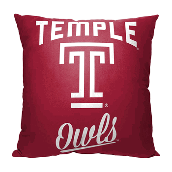 NCAA Temple Alumni Throw Pillow 18x18 Inches