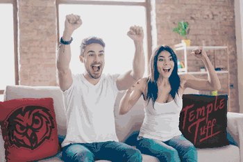 NCAA Temple Invert Pillow