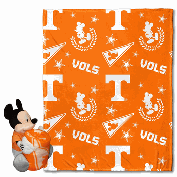 NCAA Tennessee Pennant Mickey Hugger Pillow & Silk Touch Throw Set