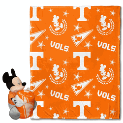 NCAA Tennessee Pennant Mickey Hugger Pillow & Silk Touch Throw Set