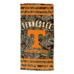 NCAA Tennessee Realtree Stripes Beach Towel 30x60 Inches