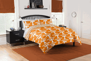 NCAA Tennessee Vols Rotary Queen Bed In A Bag Set