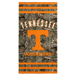 NCAA Tennessee Volunteers Real Tree Stripes Beach Towel