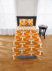 NCAA Tennessee Volunteers Twin Rotary Bed In A Bag Set