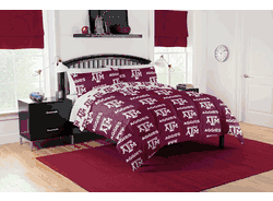 NCAA Texas A&M Aggies Aggies Rotary Queen Bed In A Bag Set