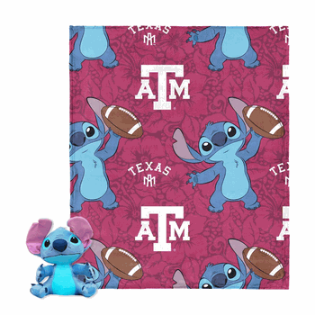 NCAA Texas A&M Aggies Enroll Stitch Hugger Pillow & Silk Touch Throw Blanket Set 40x50 Inches