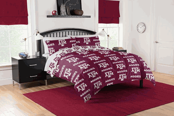 NCAA Texas A&M Aggies Full Rotary Bed In A Bag Set