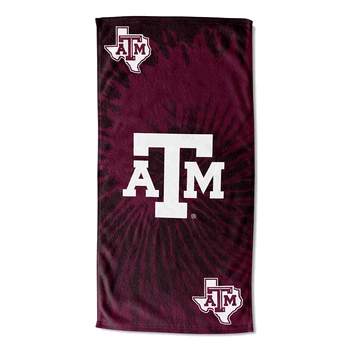 NCAA Texas A&M Psychedelic Beach Towel 30x60 Inches